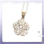 No.24   キラキラのカメリアネックレスできました！(レッスンレポート)