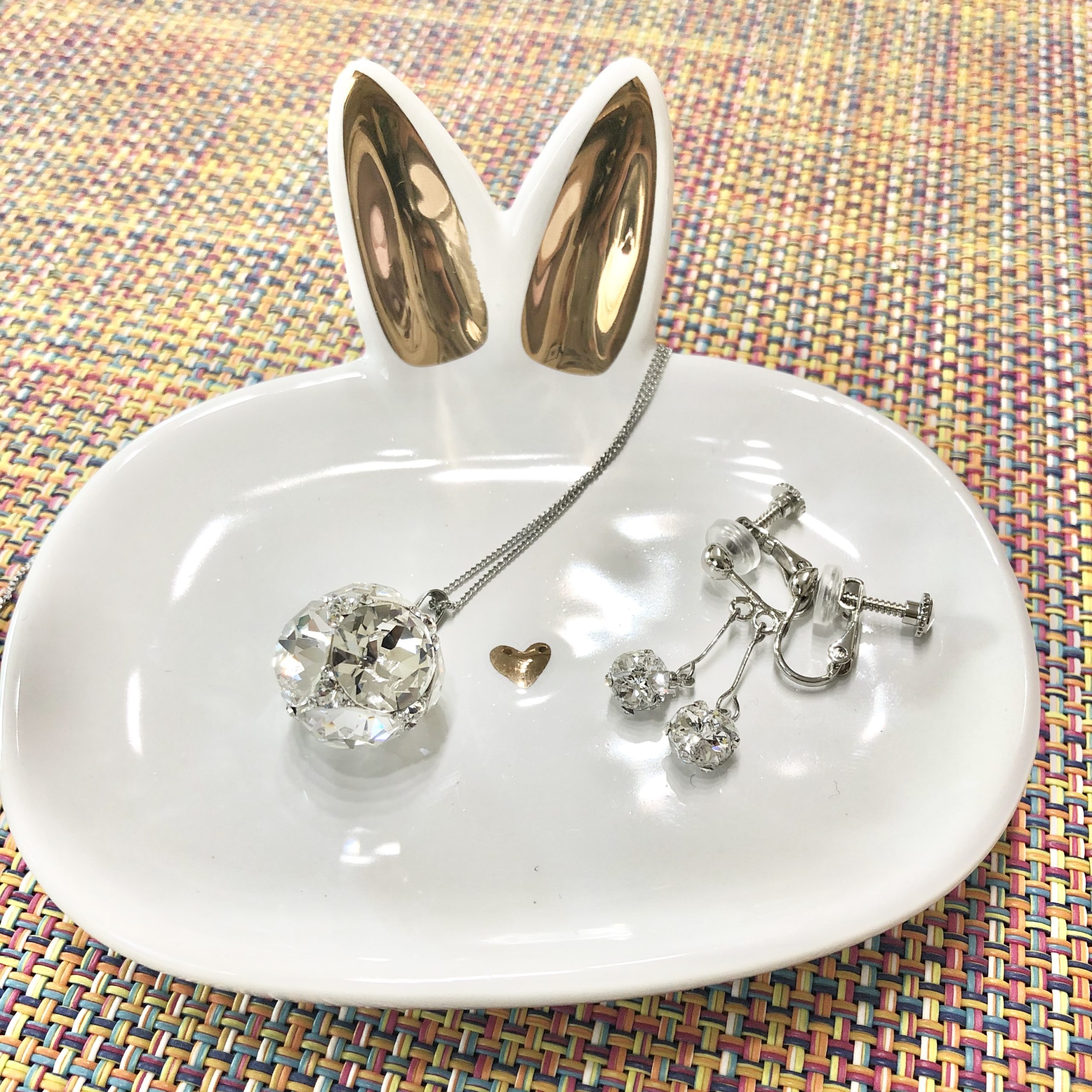 No.29.   スワロフスキーのキラキラアクセサリー出来ました！(レッスンレポート)