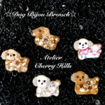 No.58   お家でできるスワロフスキー®・クリスタルのきらきらドッグブローチ製作キット