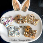 No.61.     【続編】お家でできるスワロフスキー®・クリスタルのきらきらドッグブローチ製作キット