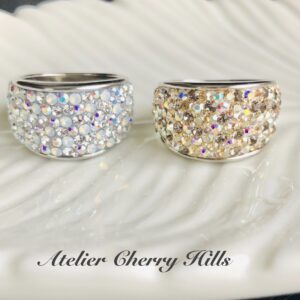 スワロフスキーのキラキラリング
