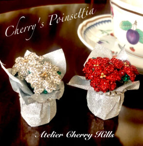 ポインセチアのオブジェ