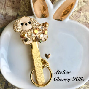 スワロフスキーのバッグキークリップ