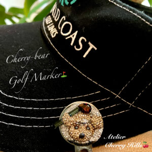 クマちゃんのスワロフスキーゴルフマーカー