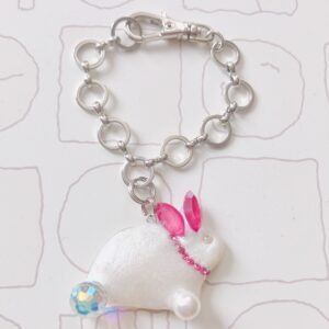 うさぎのバッグチャーム