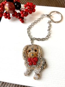 スワロフスキーのわんちゃん